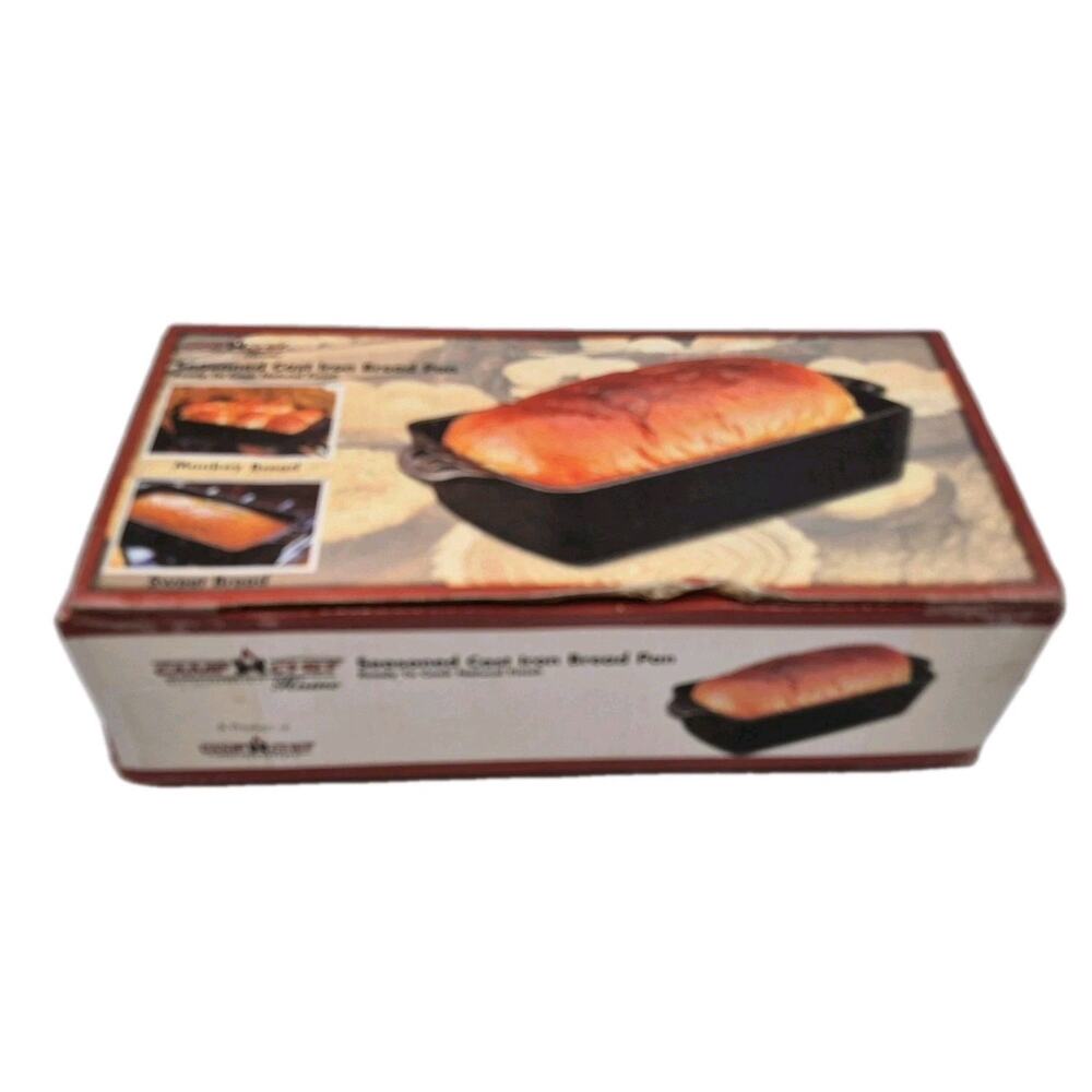 Camp Chef Home Seasoned Cast Iron Bread Pan NEW